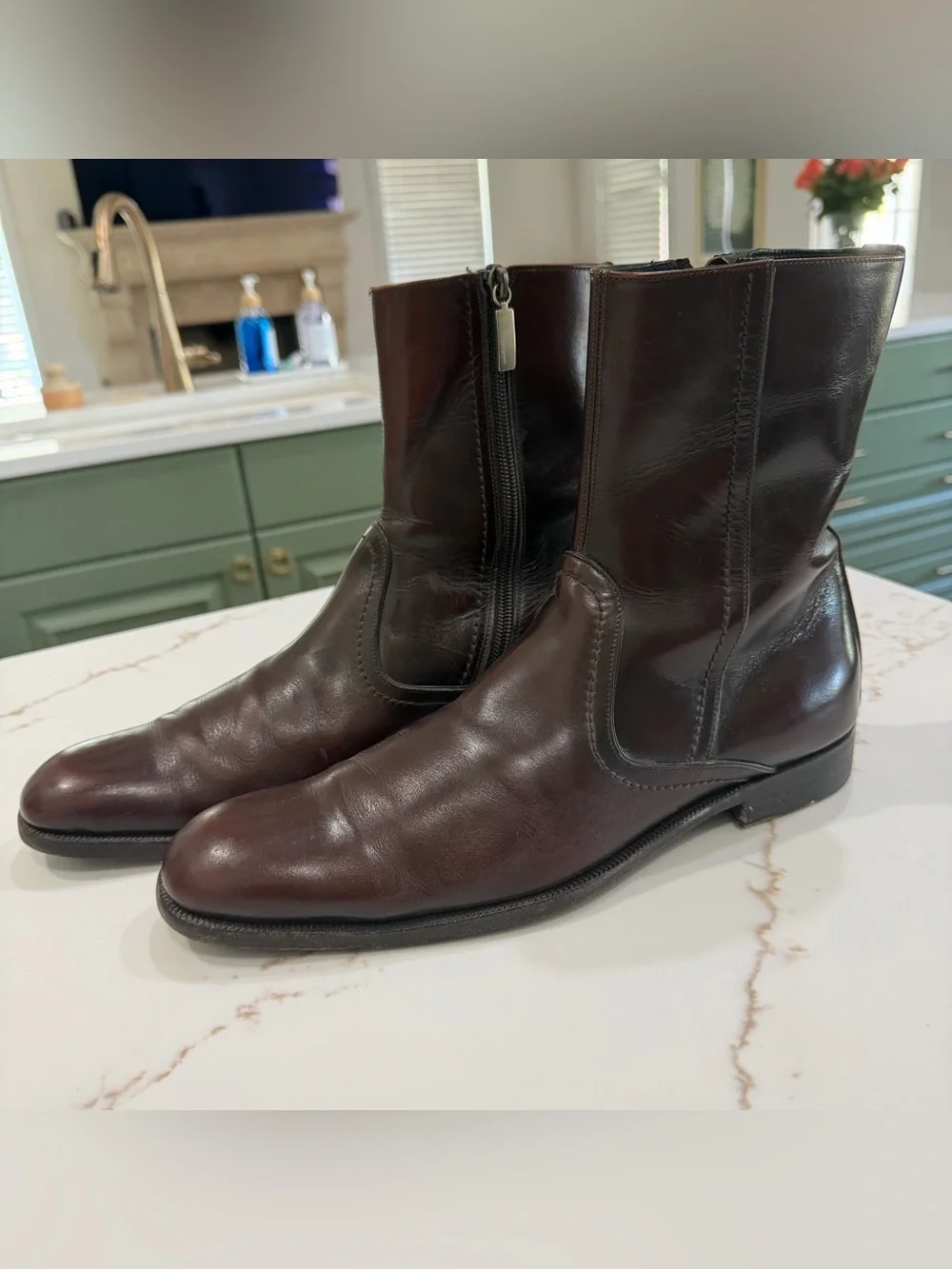 Men’s Vintage Salvatore Ferragamo Calfskin leather boots